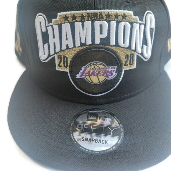 9Fifty New Era 2020 NBA Champions Los Angeles Lakers Snapback Hat Cap - Picture 2 of 7